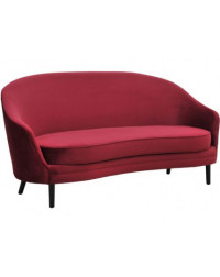  Libra henley claret three seater sofa